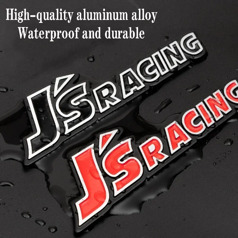 

Автомобильная 3D металлическая гоночная наклейка JS и наклейка для Honda Civic Jade Fit GK5 Odyssey, наклейка на багажник