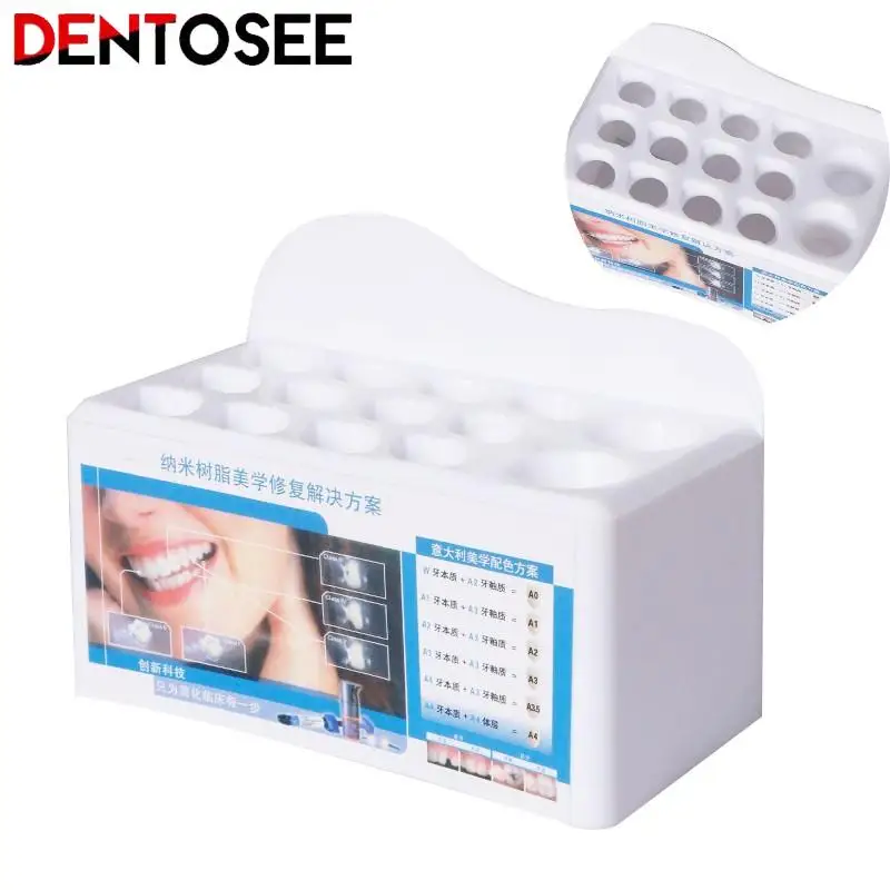 

Brand New White Dental Resin Placement Rack Syringe Storage Box Dentist Equipment Storage Shelves Dental Lab Tools