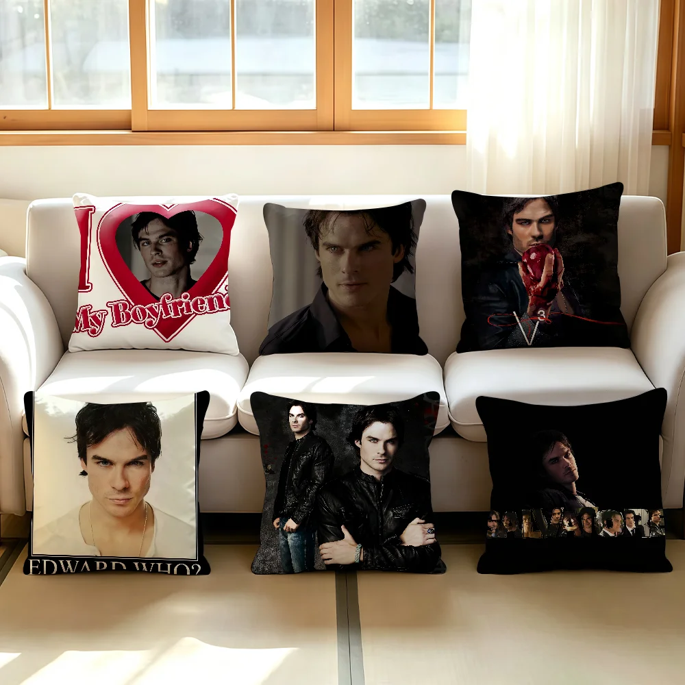 Damon Salvatore cushion cover Anti-dustmite Sofa Cushion Decorative Office Cover Lounge Area Indoor & Outdoor Use