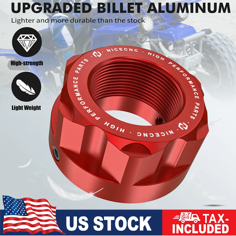 

NICECNC Rear Locking Axle Nut Lock Anodized For Yamaha Banshee 350 1987-2006 2005 Blaster 200 1988-2006 ATV Aluminum Anodized