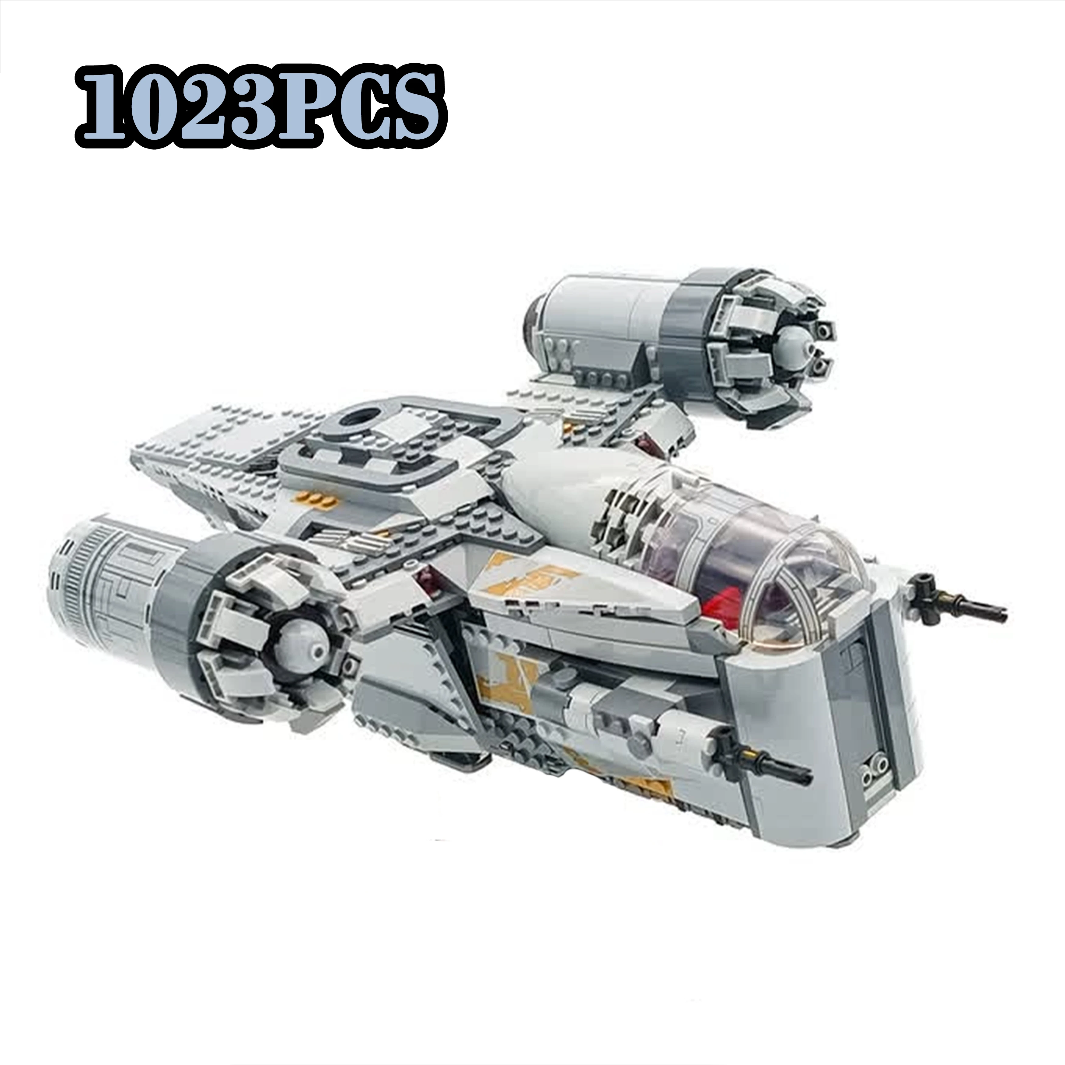 

Galaxy-Razors MOC-StarFighters, космические корабли, линты, герб корабля, боевики-модель самолета, строительные блоки, кирпичи, игрушки, подарок 75292