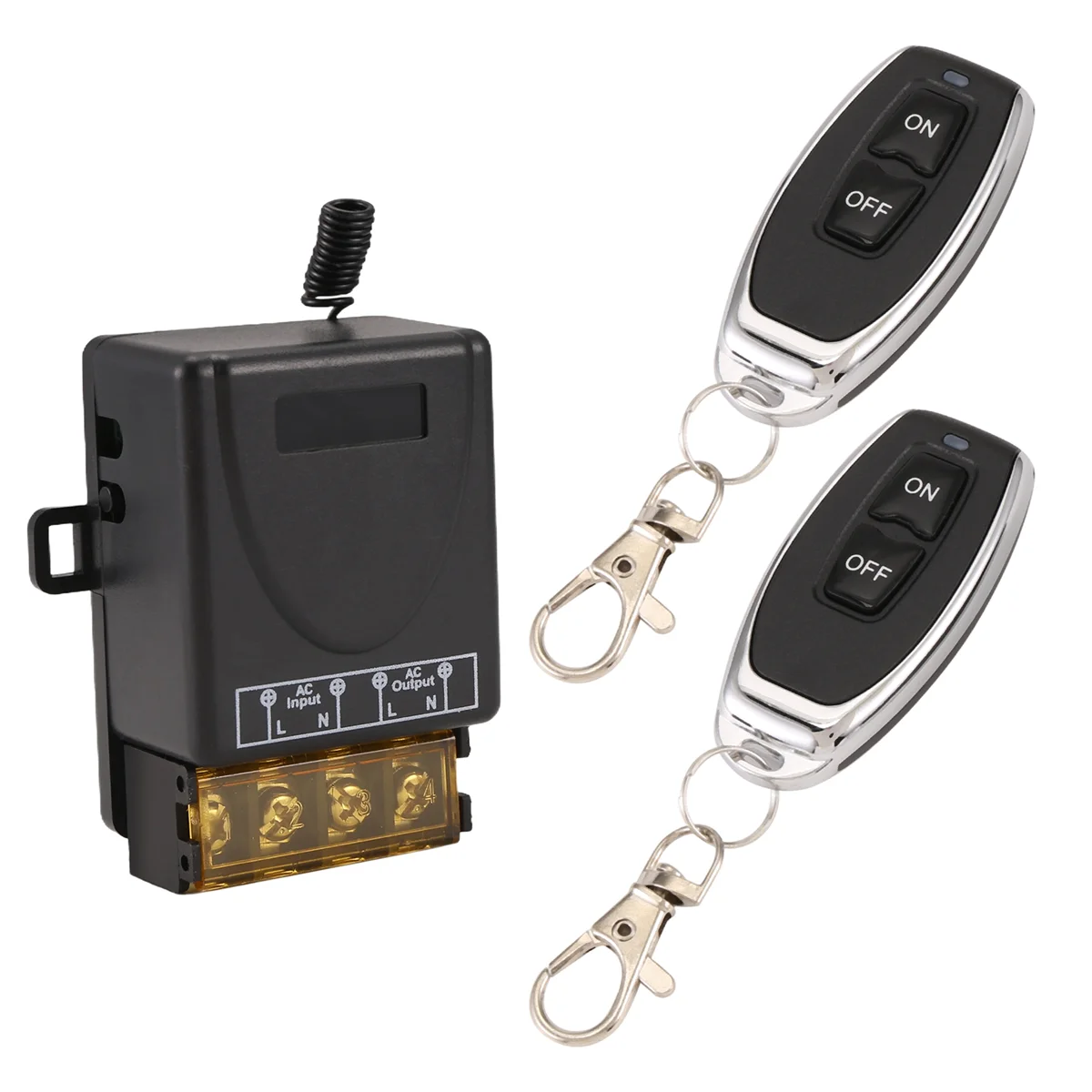 N88R AC 220V 30A 1CH 433MHz Wireless Remote Control Switch RF Relay Receiver + On/Off Transmitter for Electric Appliance Lamp