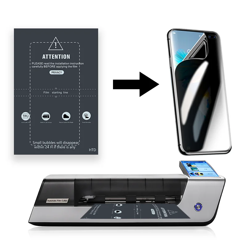 Factory OEM TPU Hydrogel Screen Protector Cutting Machines  Matt Film Privacy for iPhone