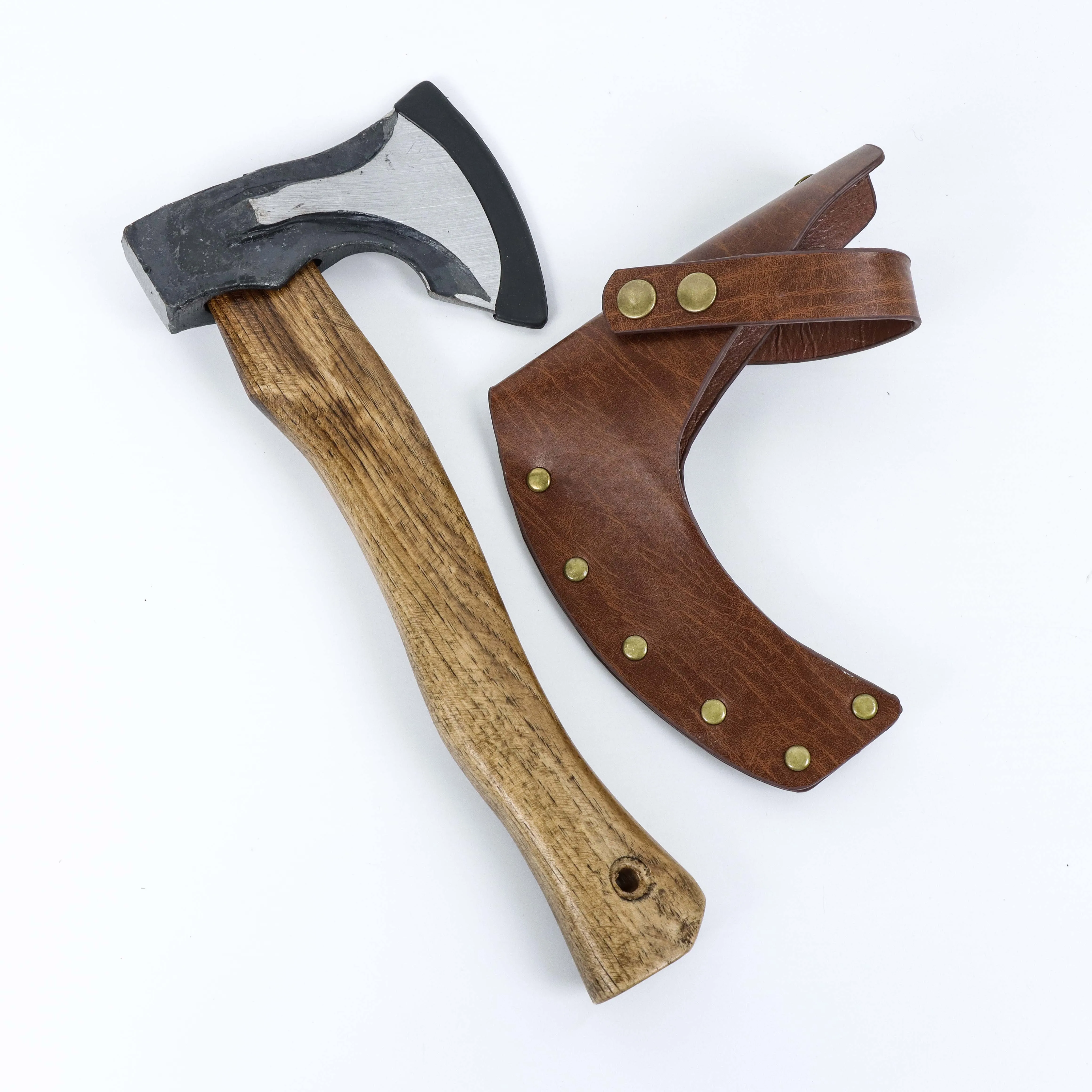 Medieval Faux Leather Axe Sheath,  PU Leather Axe Holster, Renaissance LARP Cosplay Costume Accessory, Halloween Party Prop view 5