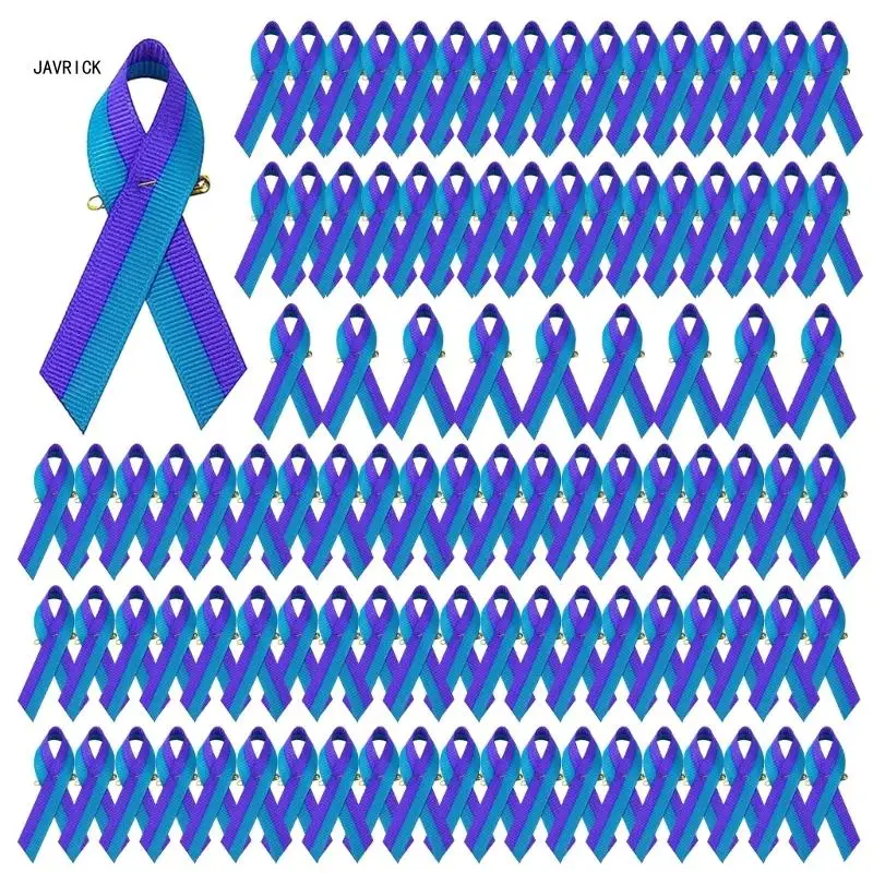 Ribbon Pins Suicide Prevention Lapel Pin Buckle Charity Event Party Gift Items D0LC