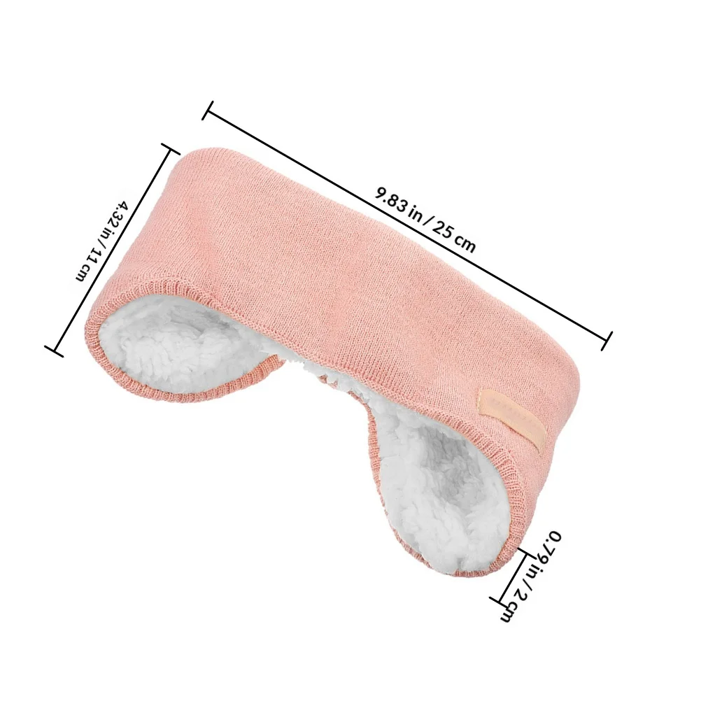 Lamb Wool Sleep Earmuffs Noise Insulation Ear Muffs for Sleeping Adult Comfortable Elastic Study Travel Home Use