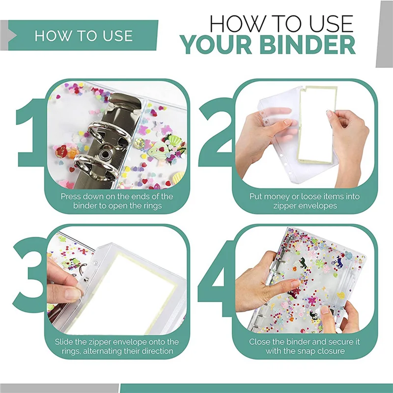 Папка EDT-2X A6, папка для бюджета, используется для составления бюджета, блокнот для планирования бюджета, папка для денежных конвертов, розовая с бюджетным конвертом