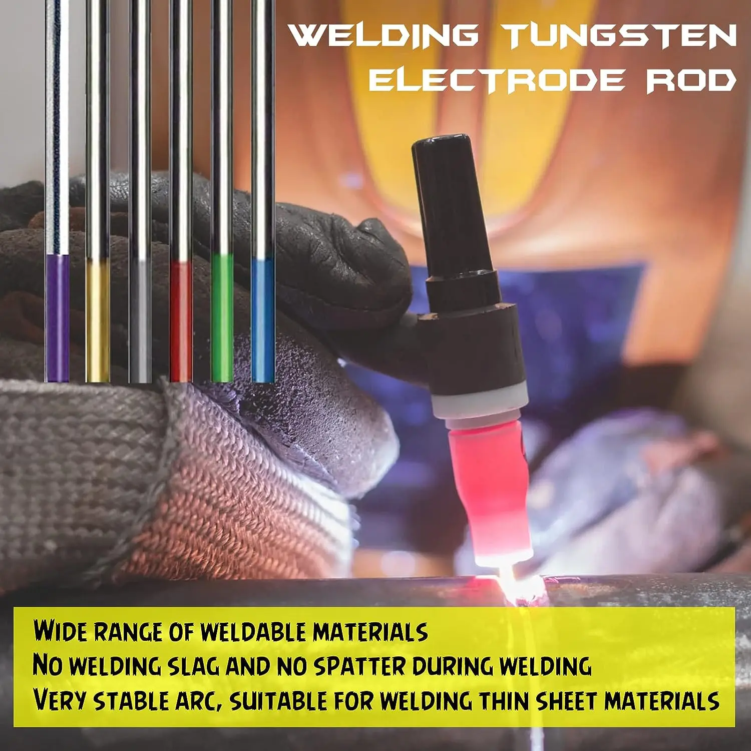 Profession Tungsten Electrodes Welding Electrodes WT20 WP WC20 WL20 WL15 WL10 WZ8 WES Tig Argon Welding Rod