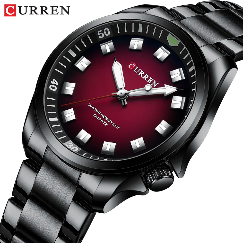 Curren 8451 Men\'s Watch Quartz Steel Band Business Men\'s Watch Fashion Watch