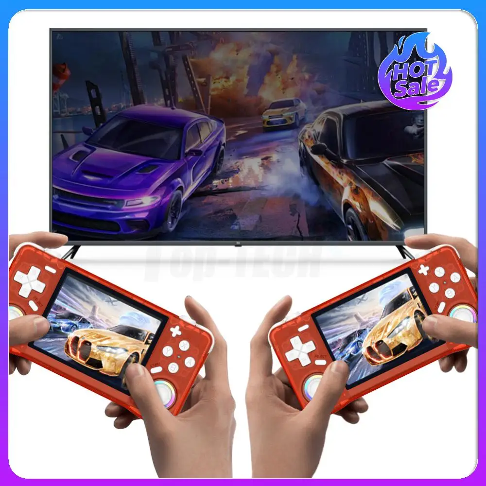 Retro draagbare gameconsole 3,5-inch IPS-scherm Mini-videospeler 4000mAh ​   Draagbare Wifi Pocket Game Player Cadeau voor kinderen
