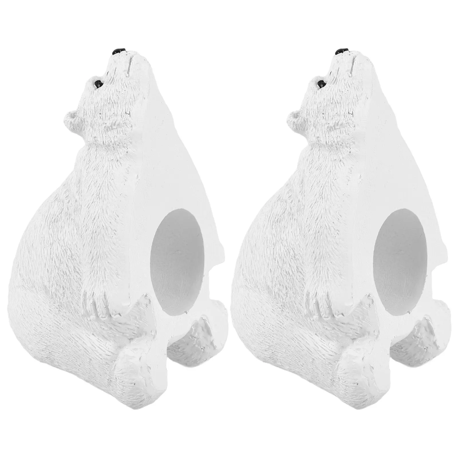 

1Pair Small Universal Toilet Bolt Caps Bear Shaped Push-on Covers for Toilet Bowl Base Replacement Rust Resistant Sturdy