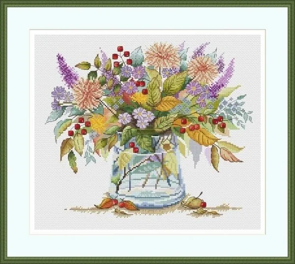 

Quality Beautiful Counted Cross Stitch Kits Embroidered Home Decoration Autumn colors 39-35