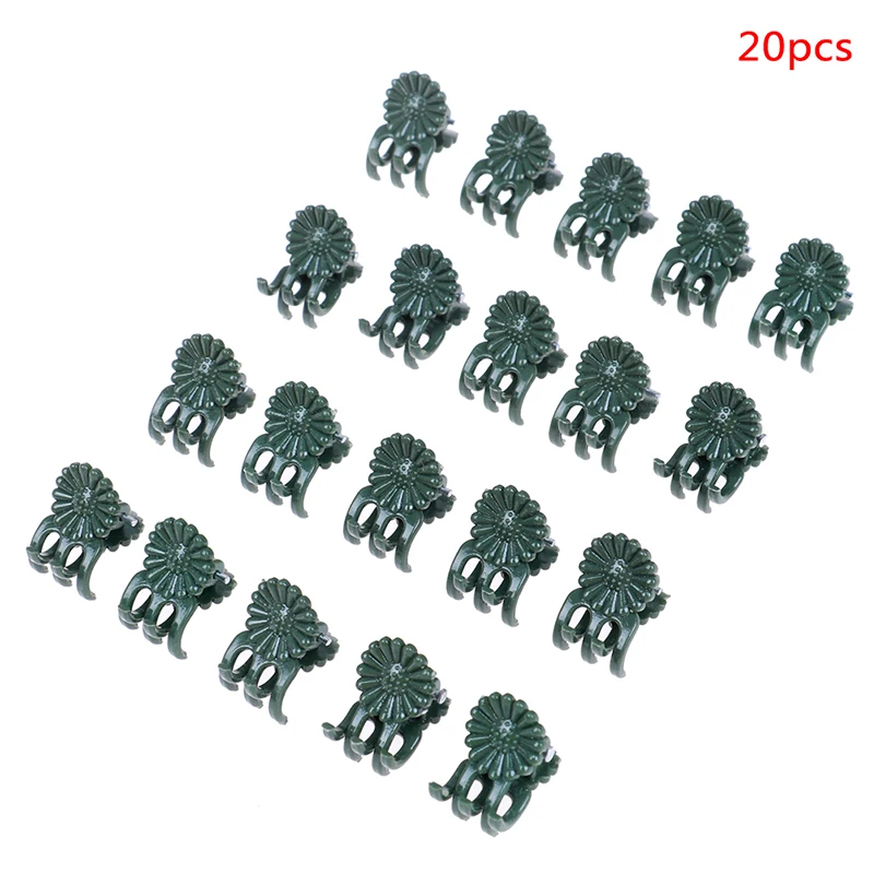 20 Pcs Plant Support Daisy Garden Orchid Clips Vines Grow Upright Clip Set