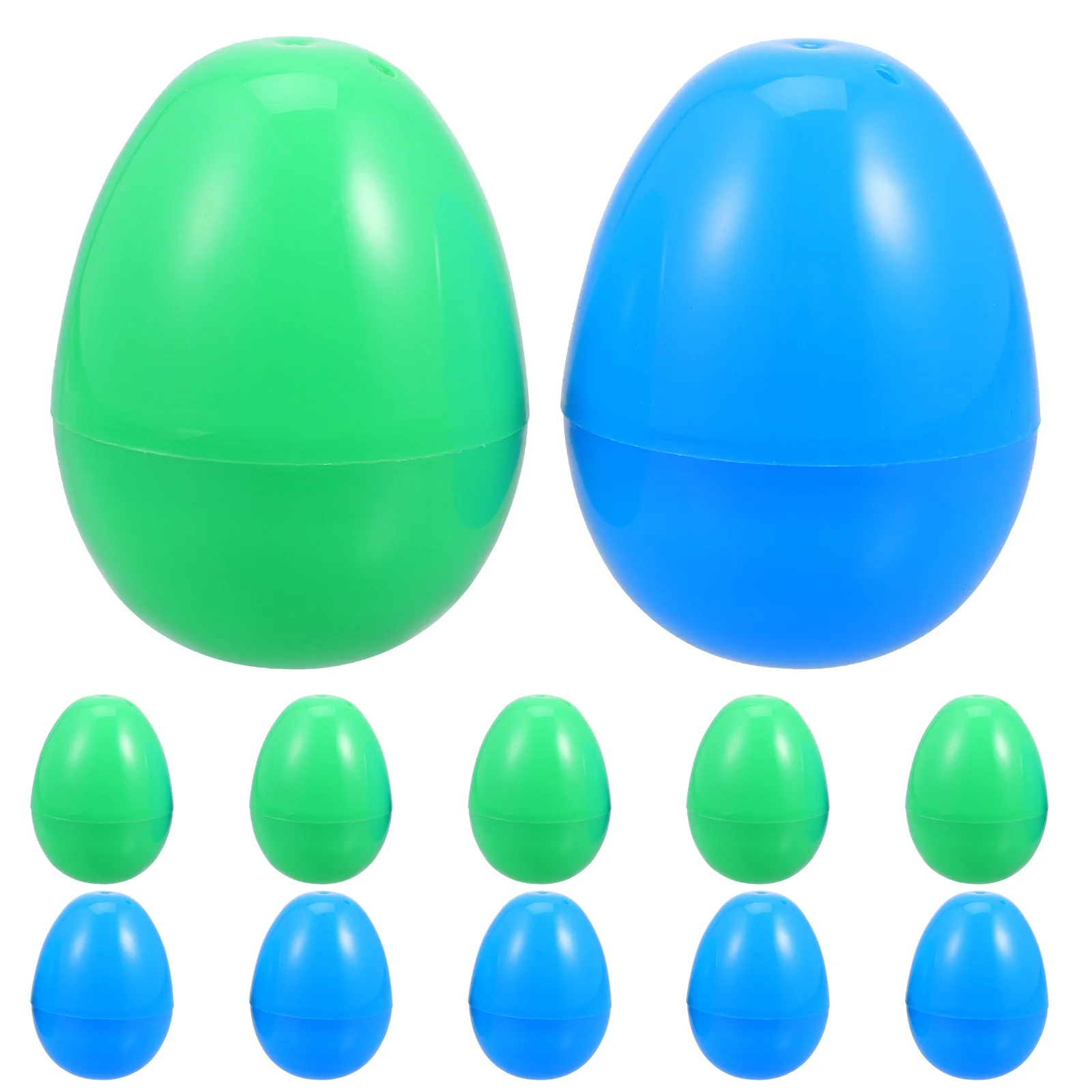 12Pcs DIY Plastic Easter Eggs Assorted Colors 6cm Durable Decorations for Hunt Games Party Favors Gifts Easter Eggs