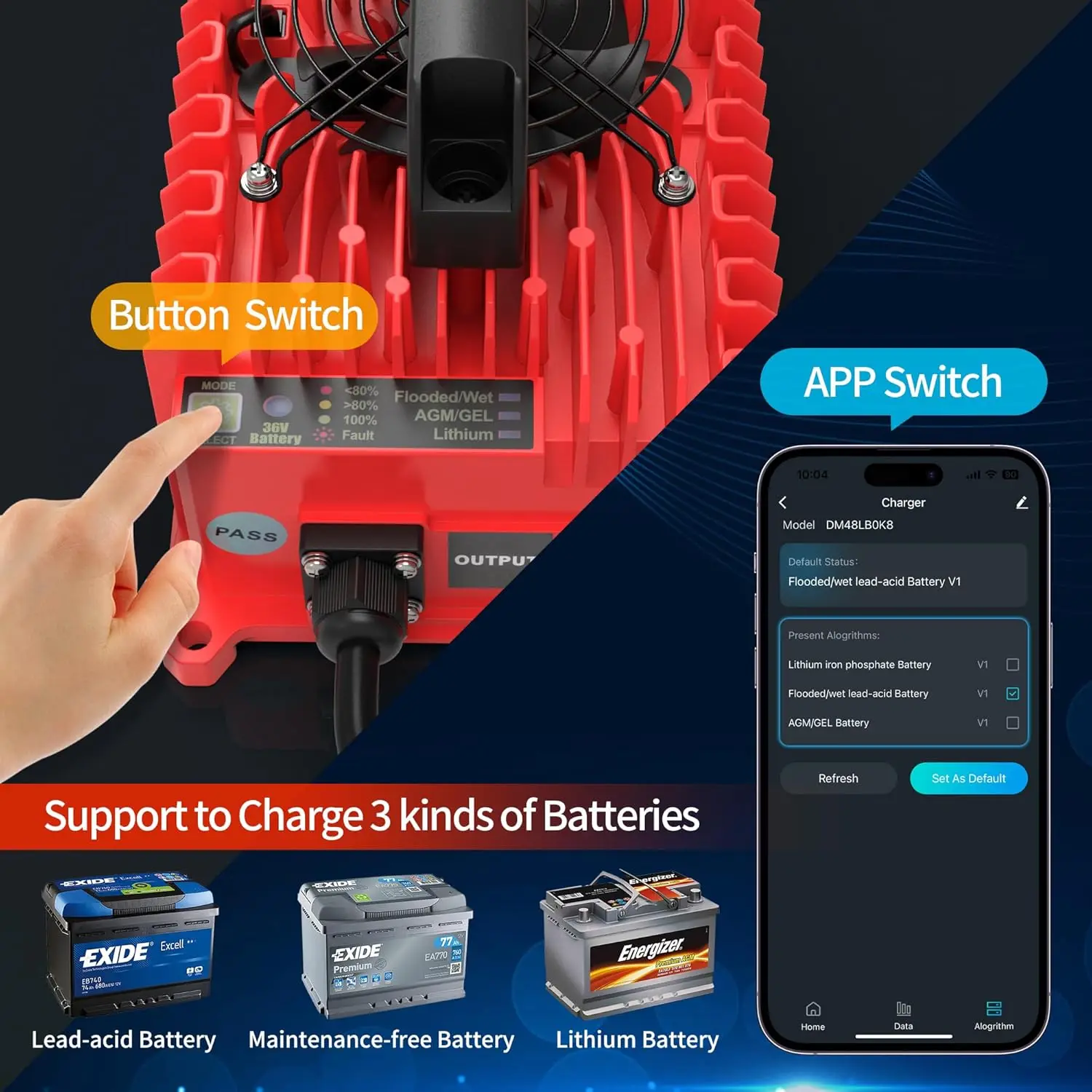 18 Amp 36 Volt Golf…