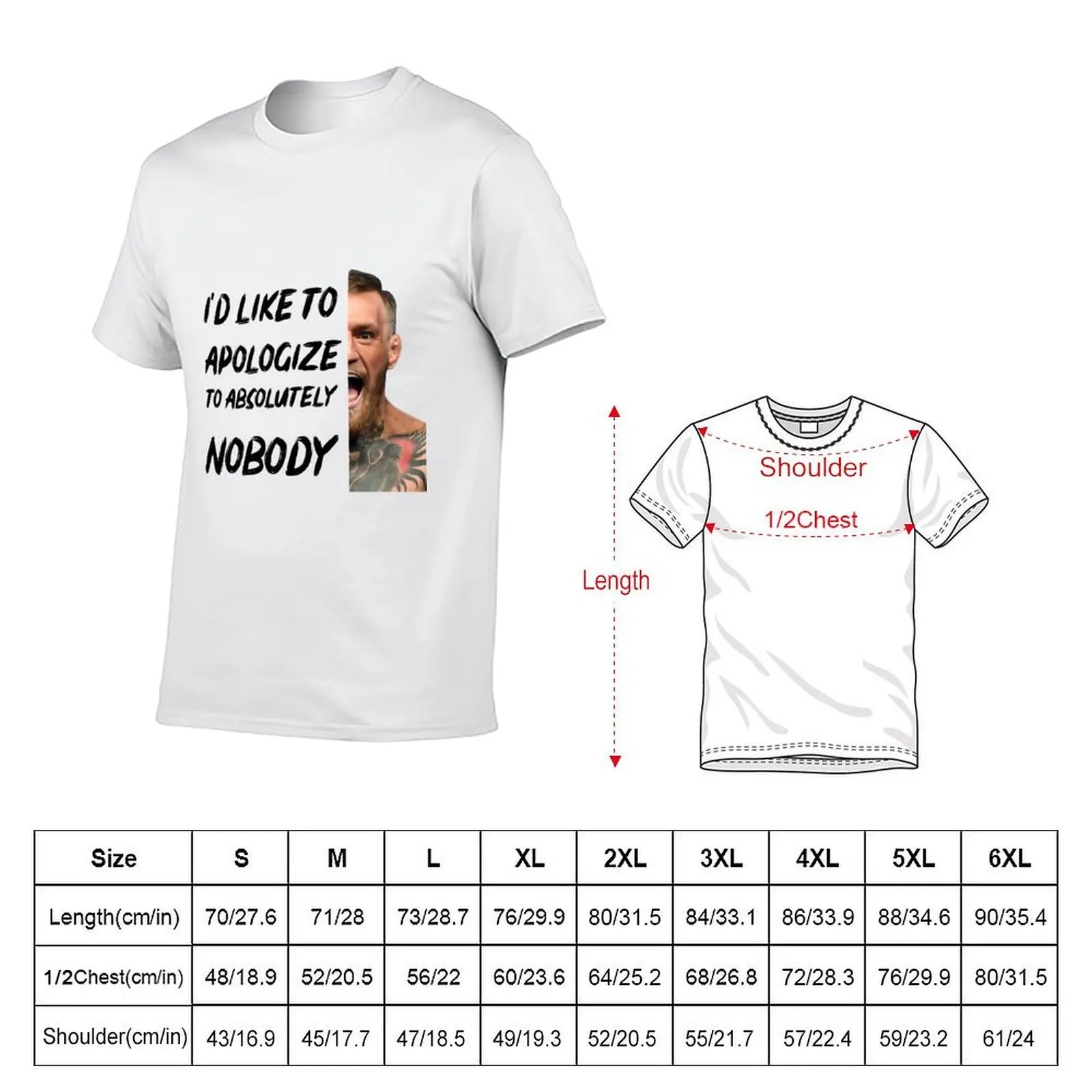 Conor Mc Gregor T-Shirt Luxury man quick-drying fitted t shirts for men