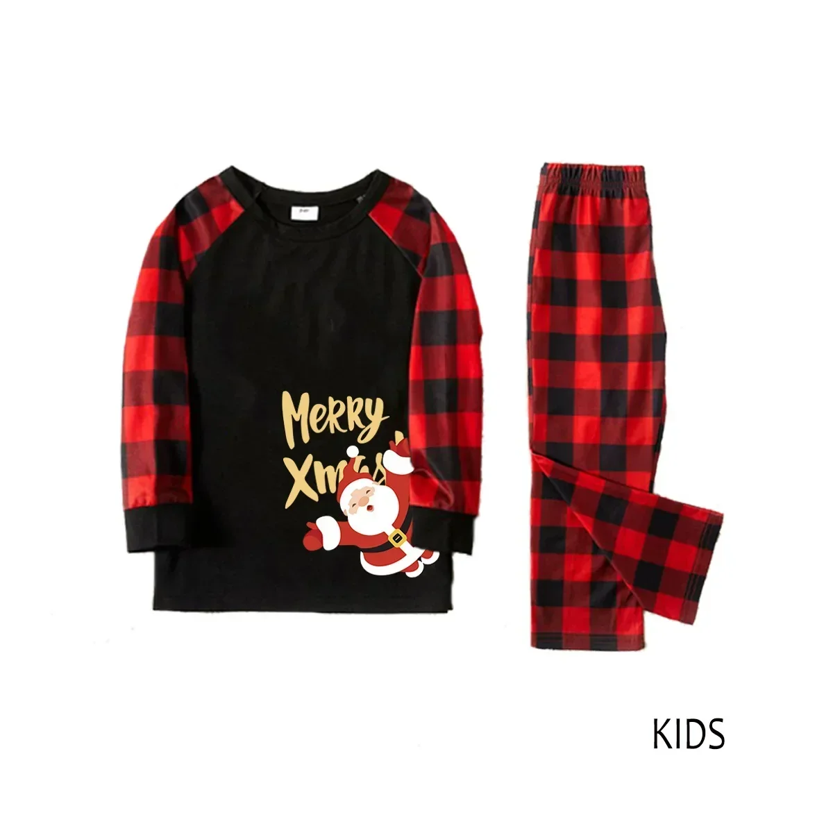 Christmas Tree Print Family Matching Outfits Mom Dad Kids 2 Pieces Suit Baby Dog Romper Xmas Look Loungewear Full Sleeve Pyjamas view 4