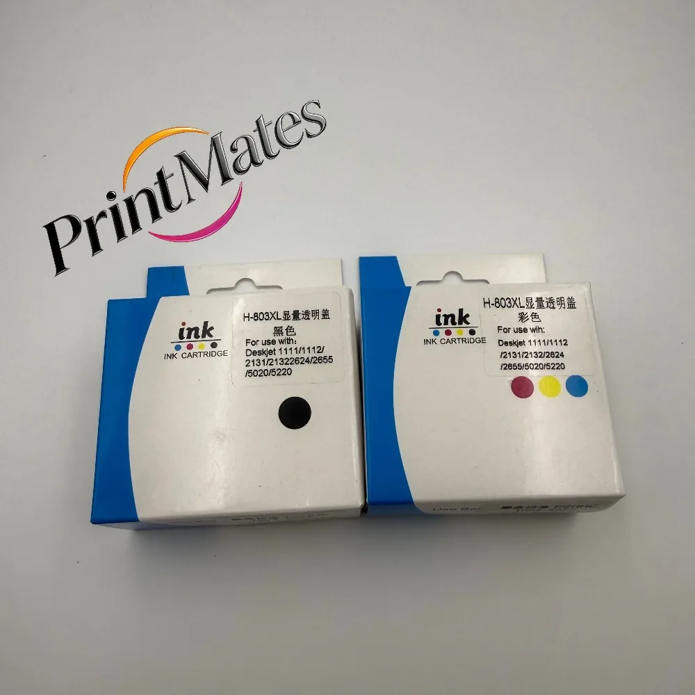 803XL Refillable Empty Ink Cartridge Inkfor HP 803BK 803 Deskjet 1110 1112 2130 2132