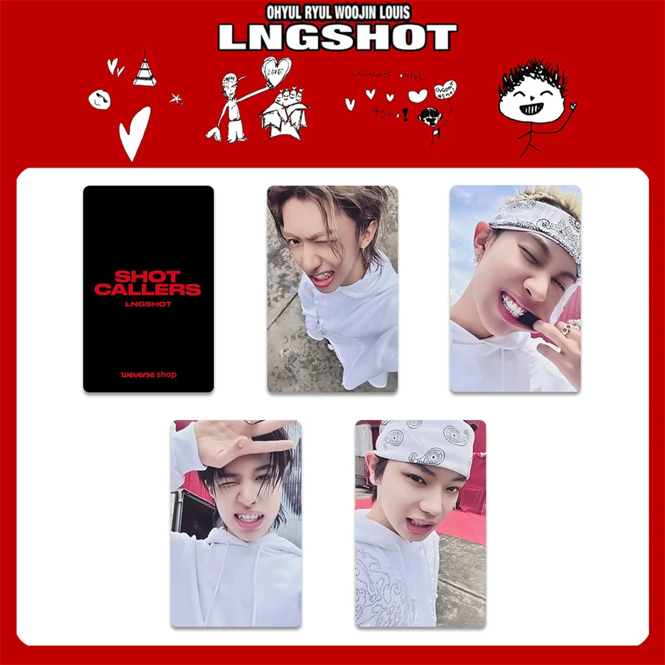 LNGSHOT Album SHOT CALLERS Photocards MAKESTAR Ver BROADCAST Card