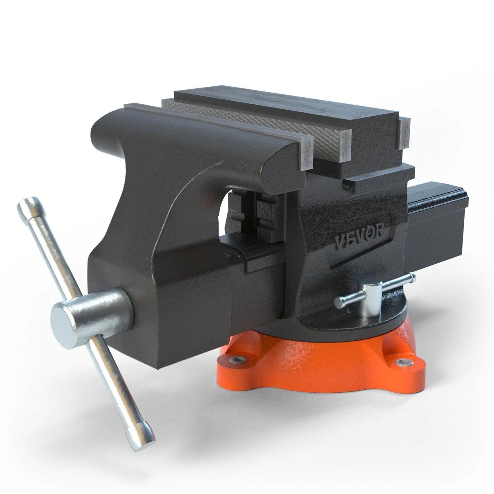 

6.5" Bench Vise w/ 360°Swivel Locking Base & Two-way Jaw Ductile Iron