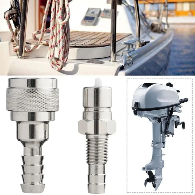 

H3CE 2Pcs Marine Boats Engine Line Connector Replaces 3B2-70250-1 2Pcs Male And Female Motors Replacements
