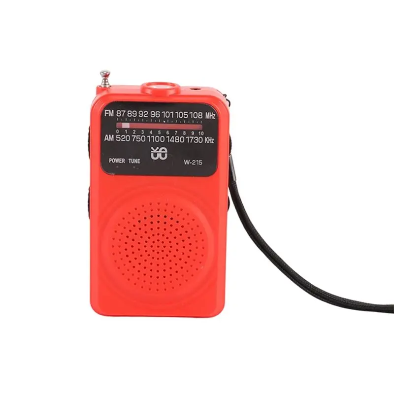 

Радиоприемник Y43A-FM/AM W-215 с полным диапазоном частот и полным набором каналов, интерфейсом 3,5 мм и аварийным фонариком для использования на открытом воздухе