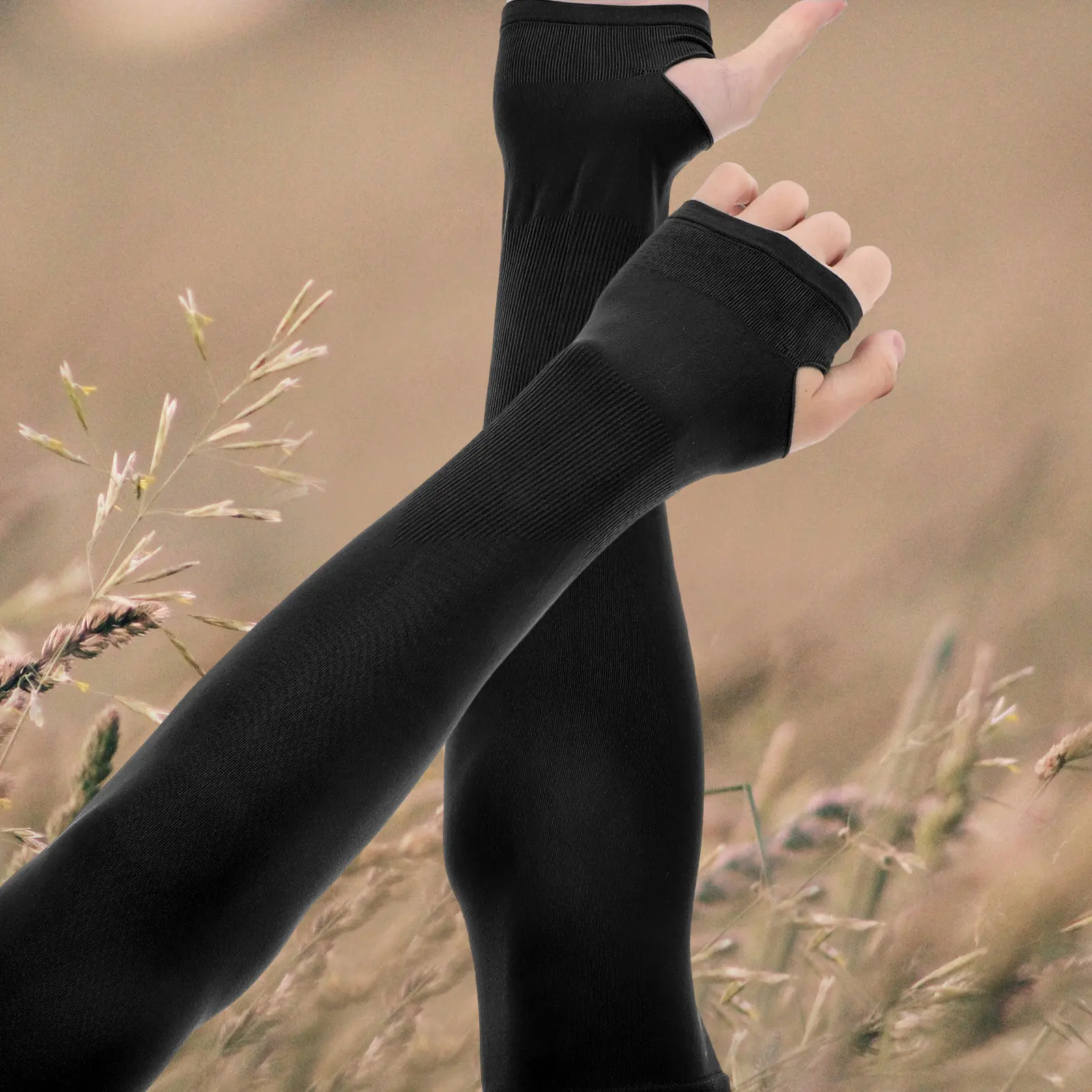 

1 пара дышащих охлаждающих нарукавников с защитой от УФ-излучения для занятий спортом на открытом воздухе, рыбалки, бега, велоспорта