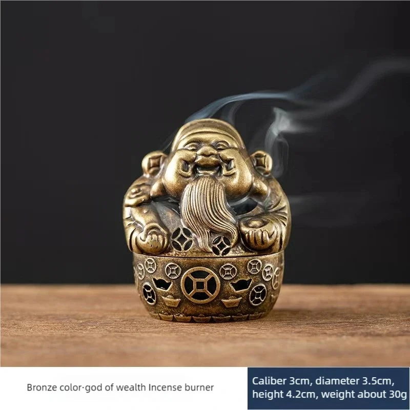 1PC Longfeng Fingertip Stove, Three-Legged Small Incense Burner, Non-Stick Powder Tray