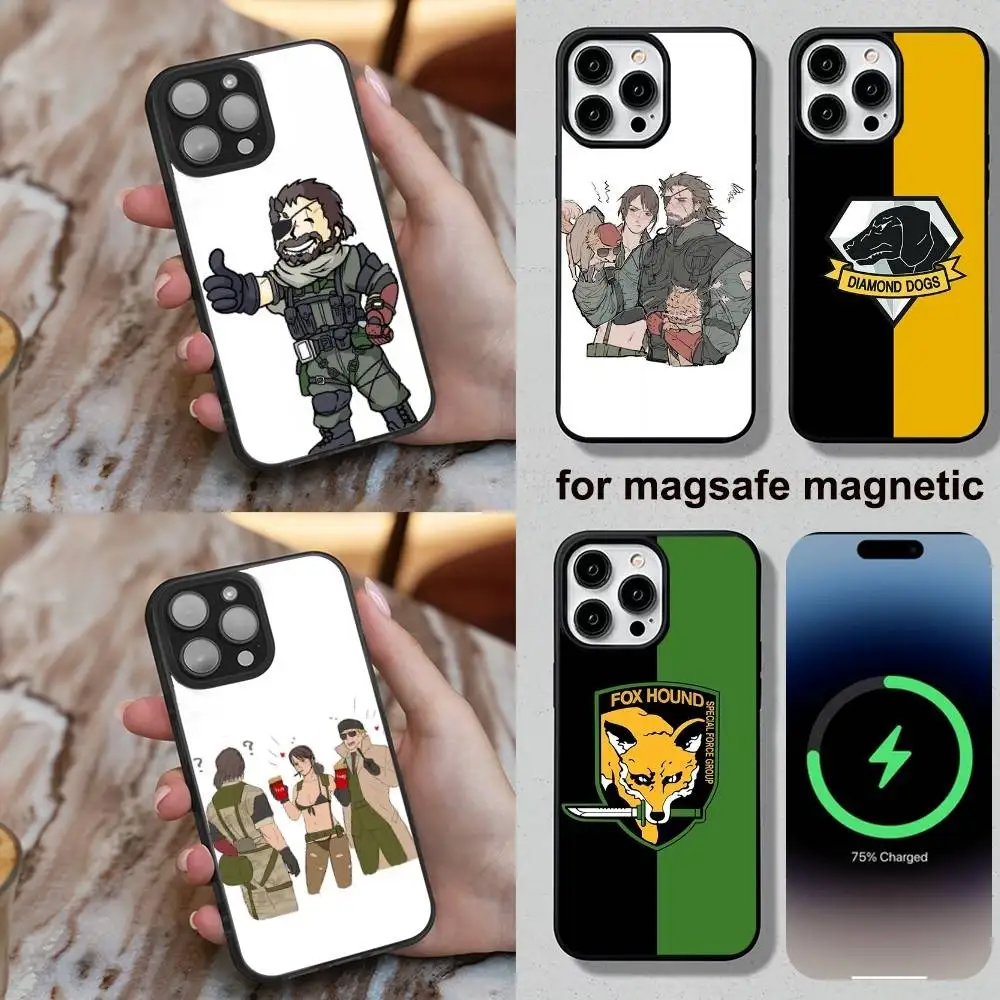 

M-Metal Gear S-Solid Game Phone Case For iPhone 16,15,14,13,12,11,Plus,Pro,Max,Mini Soft Magesafe Magnetic Wireless Charge