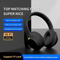 LongMao 5W Wireless Headphones Bluetooth 5.3 Earphones Foldable Earbuds 40mm Driver Game Music Over Ear Stereo Headset With Mic