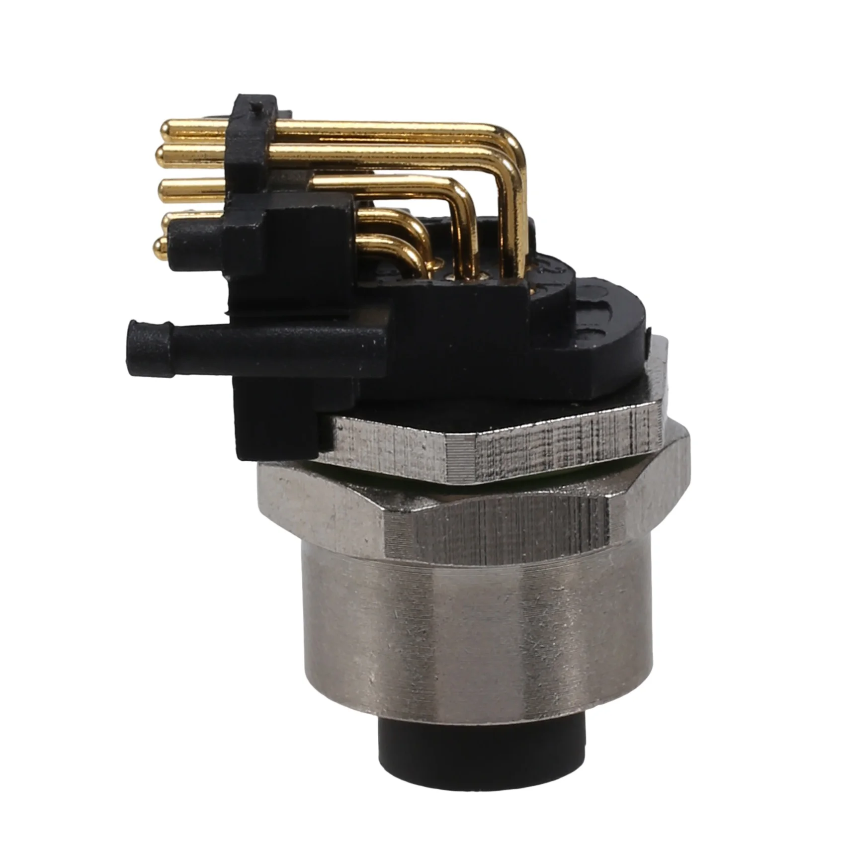 N10R--5 Pole Female Chassis Bent Pin Plastic Base Waterproof Aviation Plug Aluminum Alloy -5 Pole Female Chassis Bent Pin