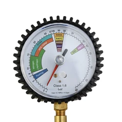 1Pc Pressure Gauge Air Conditioners Air Conditioning Automobiles 1/4 SAE Inch Accurate Nitrogen Pressure Refrigeration