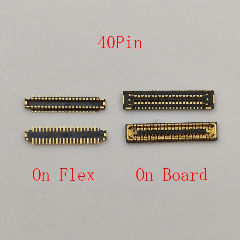 

2Pcs 40pin LCD Display FPC Connector For Huawei P40 Pro Mate 40 RS 30 Mate40 Lite/P Smart S Screen Clip Contact On Motherboard