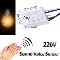 1PC Light Sensor Switch Detector Sound Voice Sensor Intelligent Auto on Off Smart Home Control for Corridor Bath Warehouse