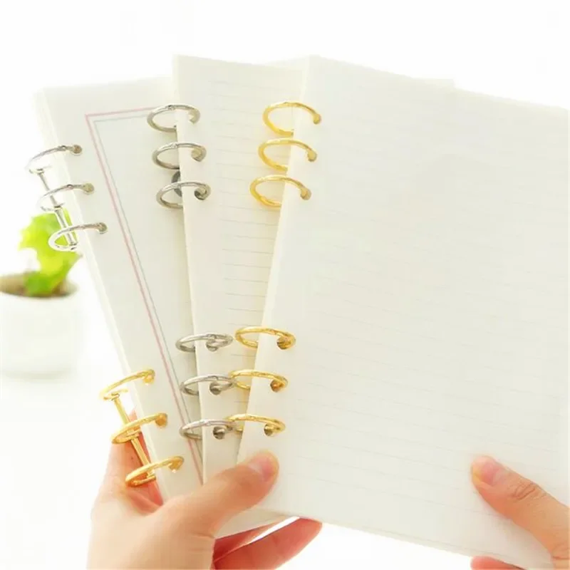 2pcs/lot Metal Book Rings Notebook Paper Page Binding Rings 3 Rings Loose Leaf Binder Album Circle Clips Office Binding Supplies