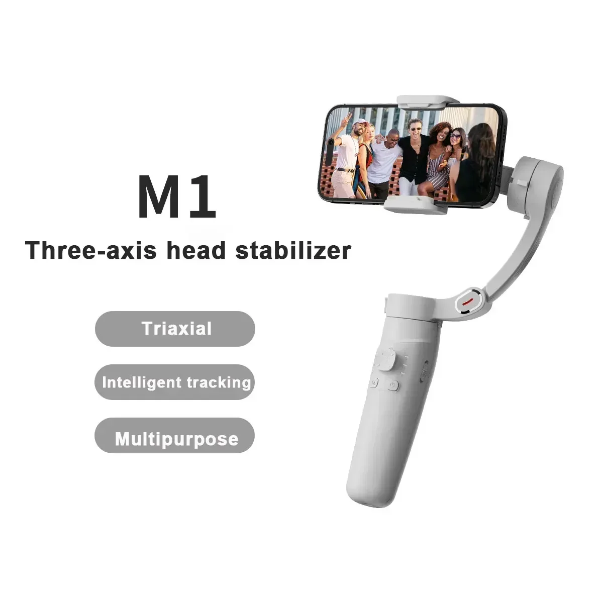 2024 nuovo Gimbal a rotazione 360 per Smartphone Tiktok stabilizzatore per fotocamera dal vivo stabilizzatore Selfie Stick Desktop tracking gimbal