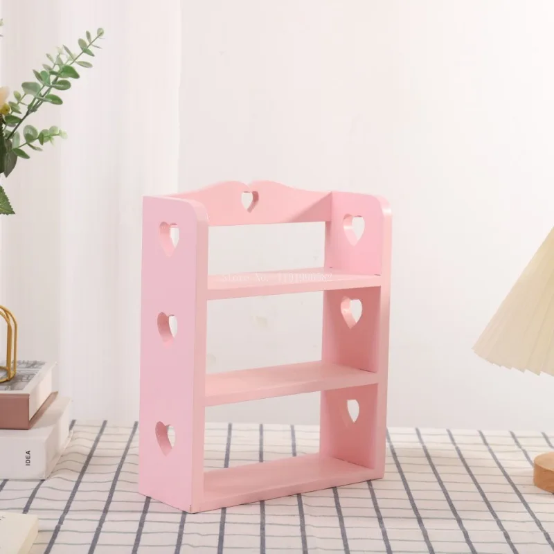 Xyloid Home Multi-functional Desktop Shelf Multi-layer Bookshelf Bedroom Cosmetics Desktop Storage Rack Toy Doll Storage Cabinet