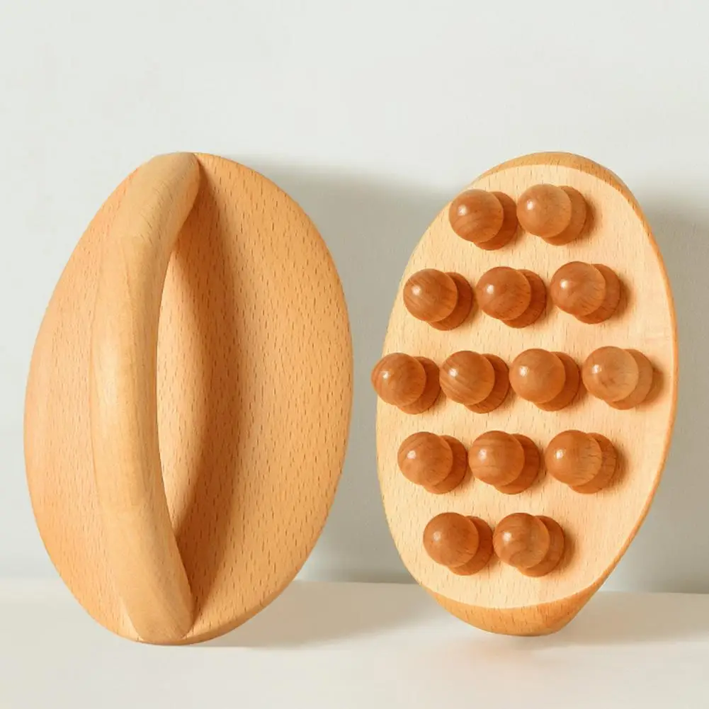 Wood Therapy Fascia Release Massage Tools, Wooden Massage Brush Gua Sha Body Sculpting Tool Smooth The Meridians and Massage