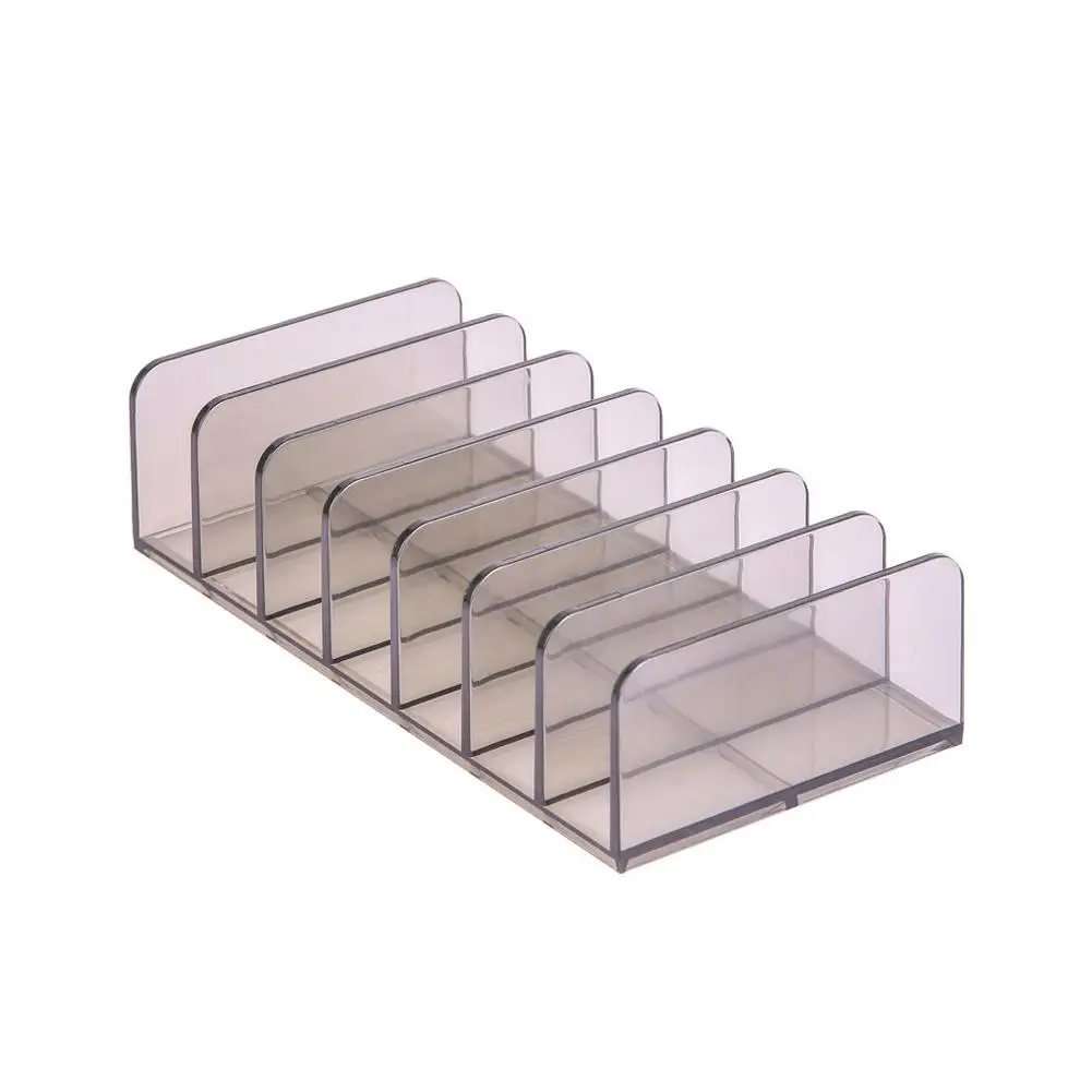 Eyeshadow Tray Storage Rack Transparent Powder Box Rack Drawer Cosmetics Storage Desktop Partition Makeup W7M5