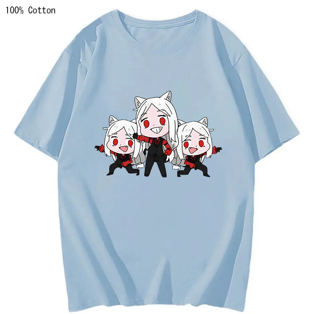 Helltaker Fashion Anime T-shirts Print Graphic Men/women Tshirt Absolutely 100% Cotton Cute Manga Tee-shirt Short Sleeve Tshirts