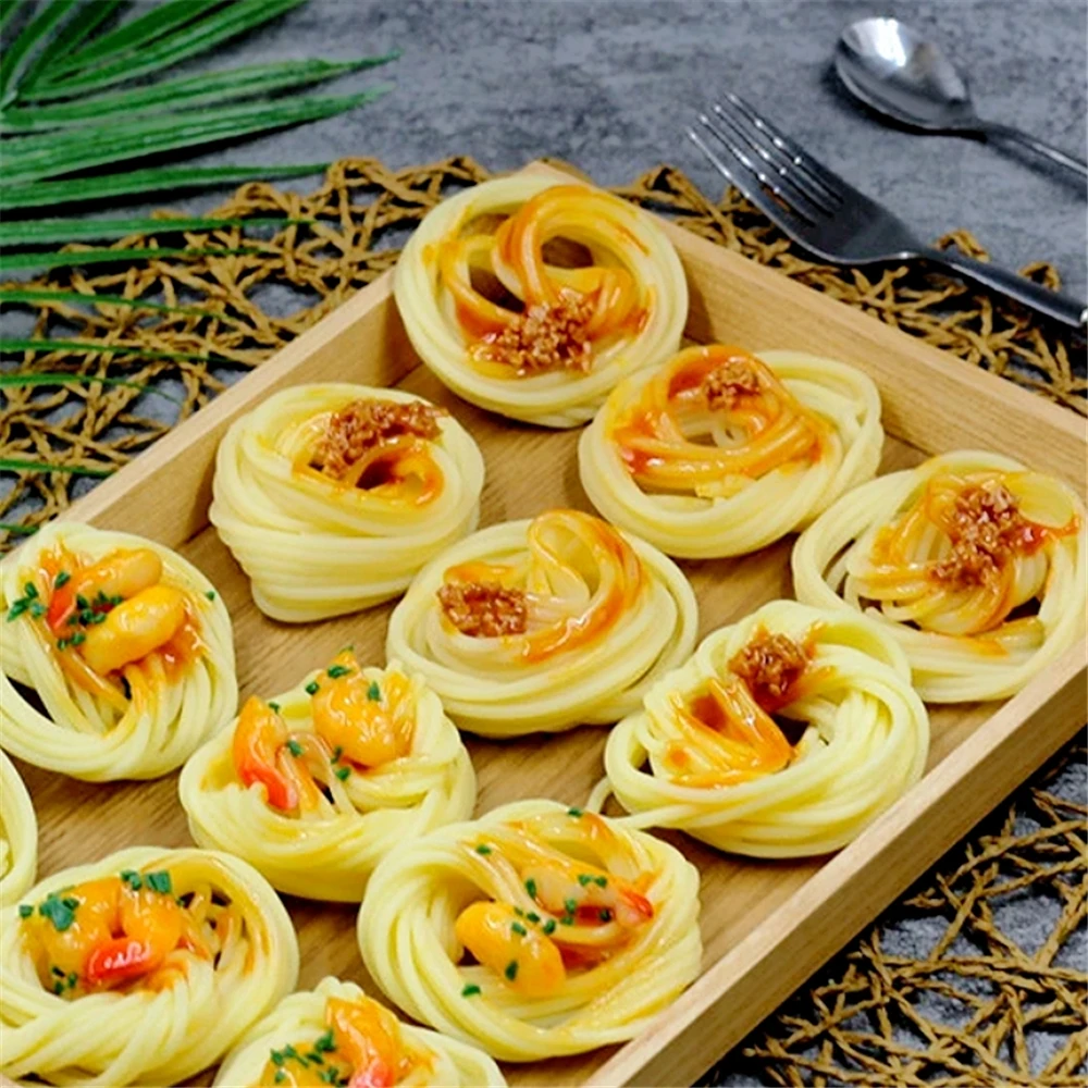 

fake food decoration display props Kitchen dining room hall hotel restaurant decor artificial Pasta Spaghetti simulation noodles