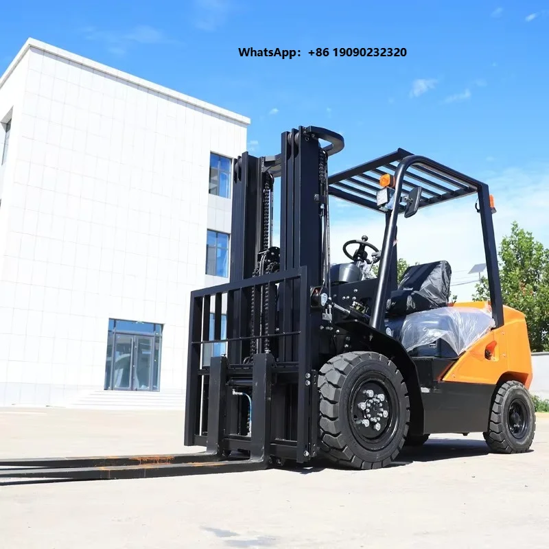Forklift Truck  3.5 Ton 4 Ton Powerful EPA Euro 5 Four Wheel Drive Warehouse Use Forklift  T001