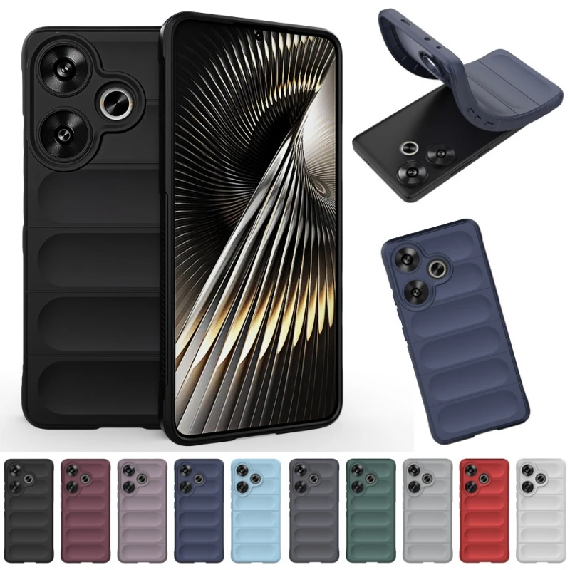 Funda For Xiaomi Poco F6 5G Silicone Shockproof Bumper Case For PocoF6 Pocco Poxo Poko Little F 6 f6 6F 5G Lens Protection Cover