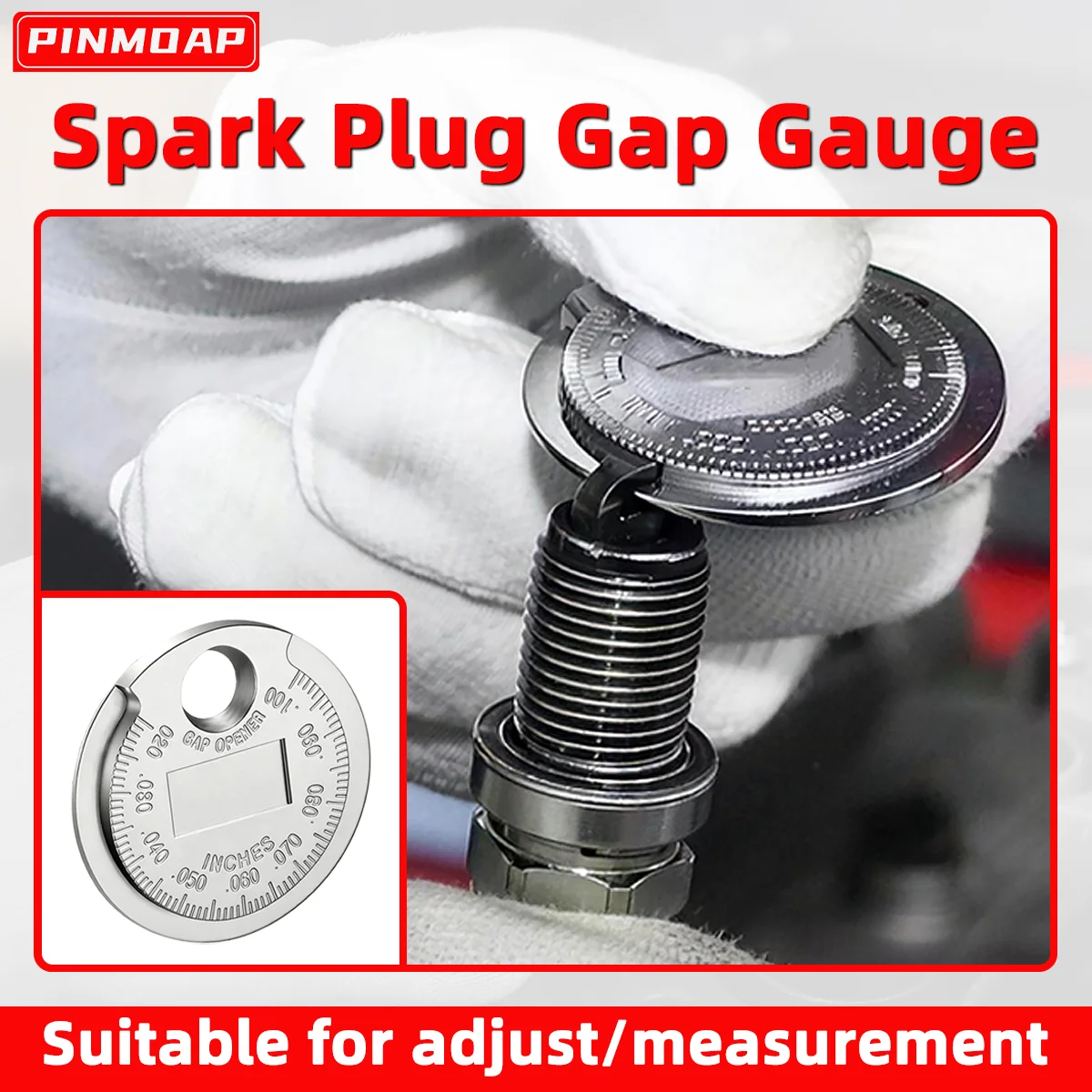 1/2/5pcs Spark Plug Gap Measuring Tool 0.6-2.4mm Portable High-Precision Thickness Gauge Motorcycle Car Measuring Tool