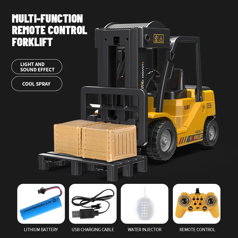 Remote Control Forklift Truck RC Car 2.4G Electric Crane Engineering Vehicles Kids Toys for Boys Child Birthday Christmas Gifts