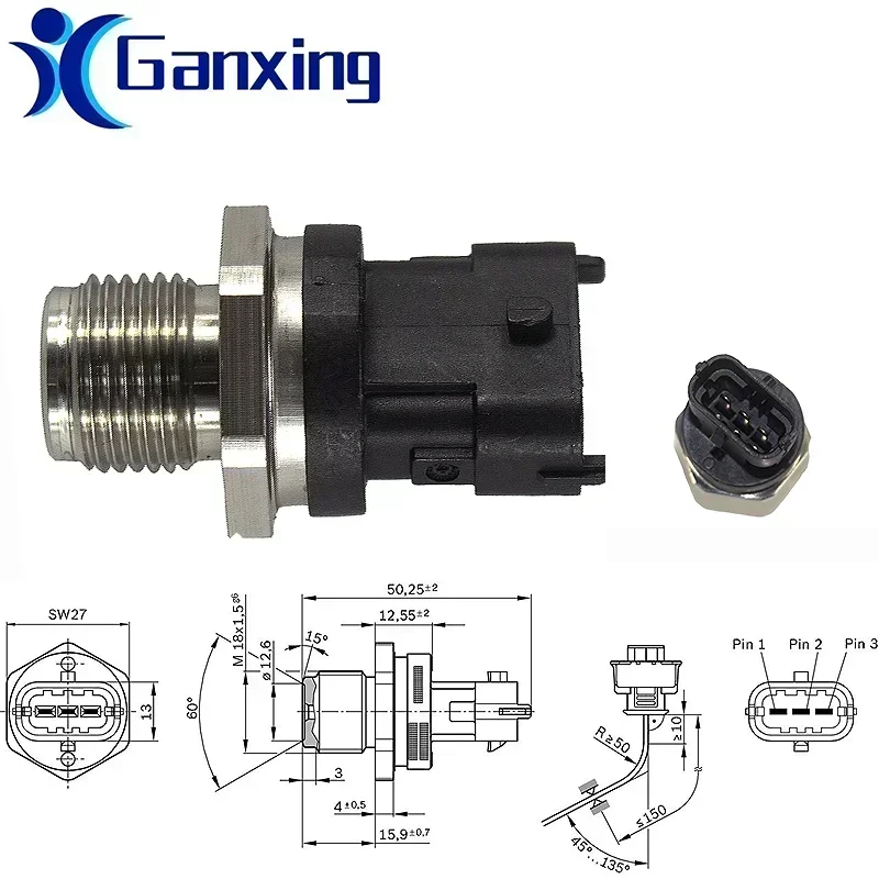 

FOR CITROEN NEMO FUEL PRESSURE SENSOR 0281006752