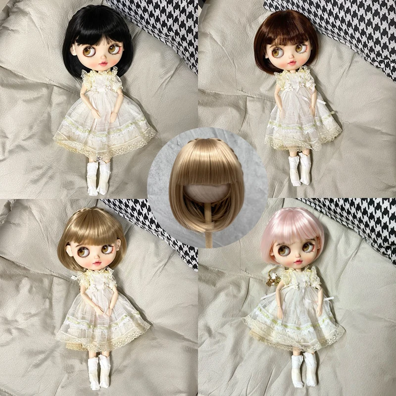 

HOUZIWA Blyth аксессуары для кукол черно-коричневые парики короткие