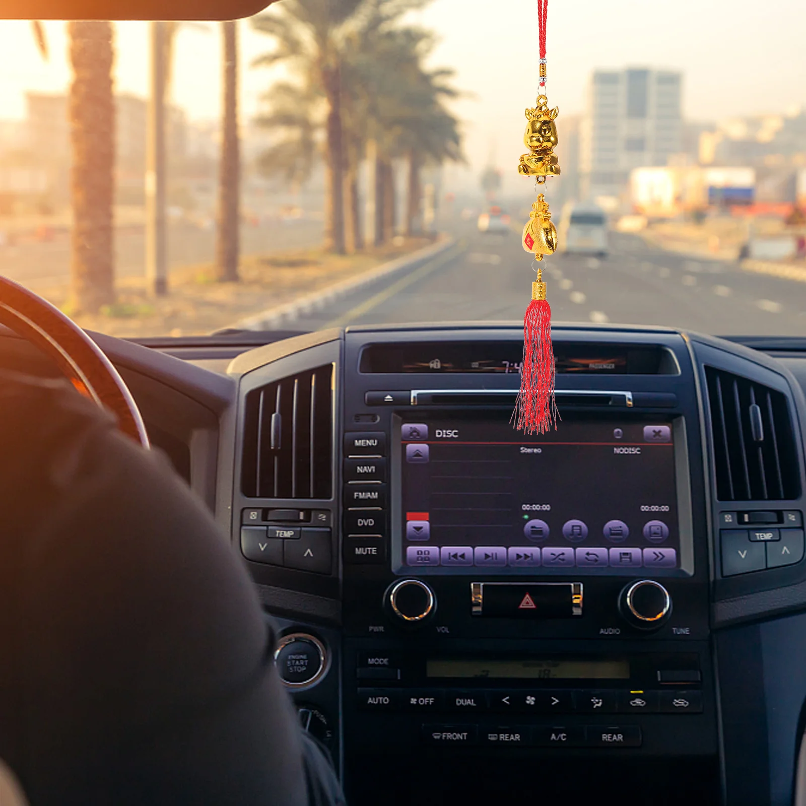 

6Pcs Chinese New Year Horse Hanging Ornaments Lucky Tassel Charms Decorations for Spring Festival Walls Bonsai Trees Car Decor