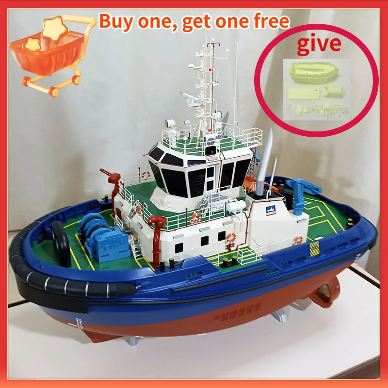 RC Ship ER103 Tugboat Model DIY Resin Assembly Ship Model Kit 64CM New Tugboat