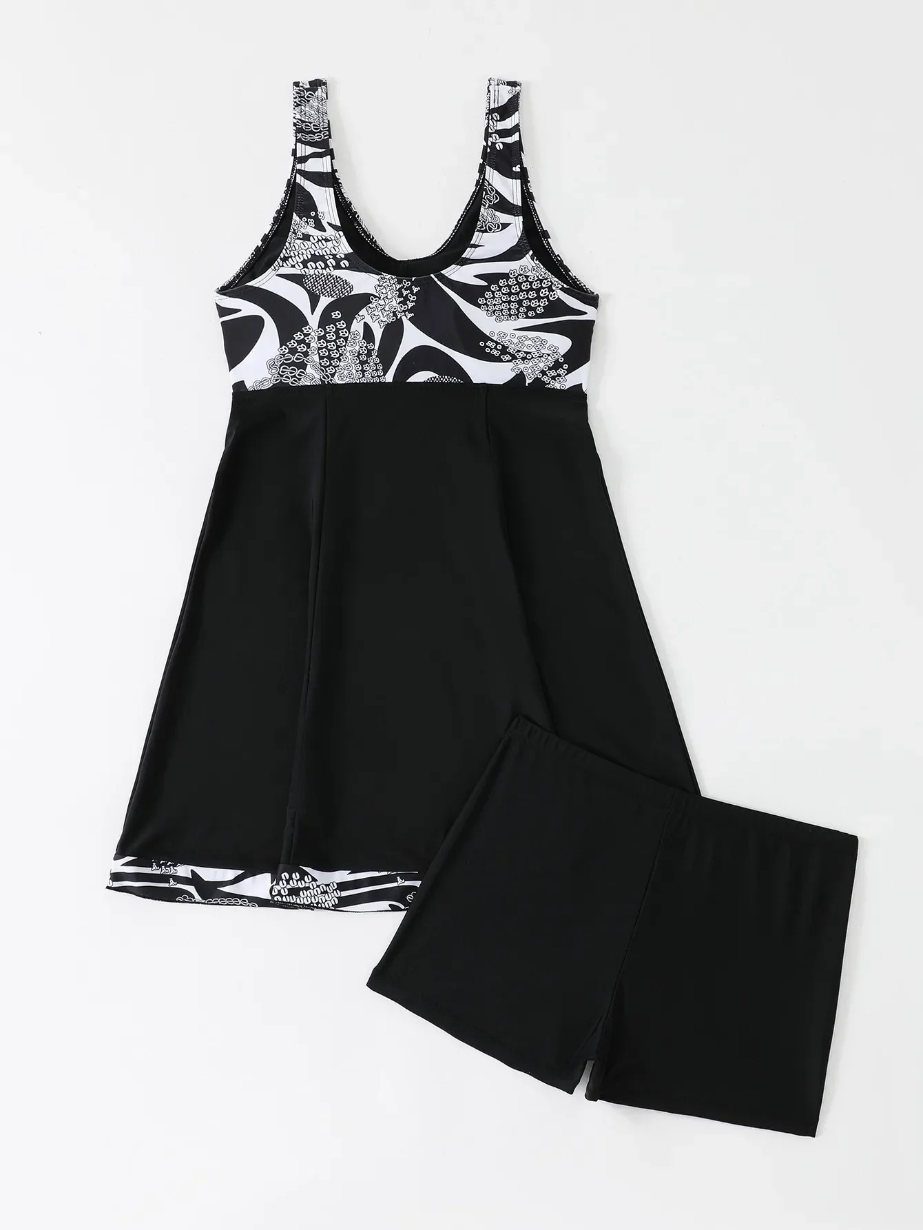 Costume da bagno donna con stampa Tankini Set costume da bagno donna Costumi da bagno sexy in due pezzi Costume da bagno biquini Boxer Tronchi Costumi da bagno a vita alta